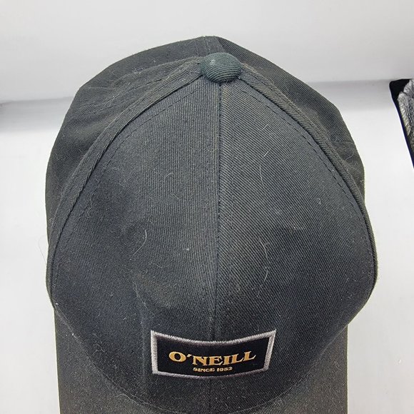 Oneill Collin Adults Unisex Black Hat Mid Profile Adjustable Streetwear - Picture 6 of 10